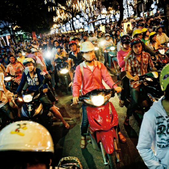 The hustle and bustle of Ho Chi Minh City.